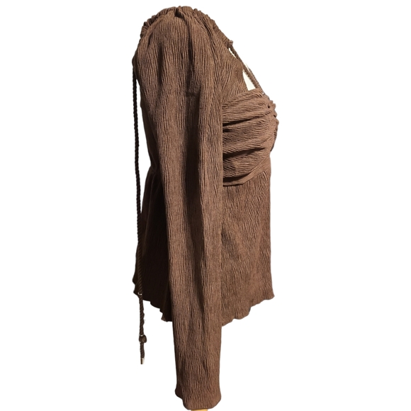 NWT Moon River size M brown top - Picture 4 of 11